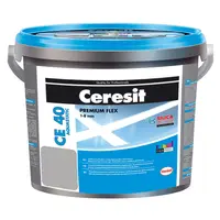 Смес Ceresit фугираща за плочки гъвкава 5 кг, манхатън, CE 40 Aquastatic