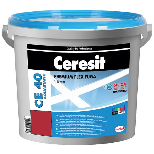 Смес Ceresit фугираща за плочки гъвкава 2 кг, чили, CE 40 Aquastatic
