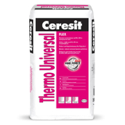 Лепило Henkel циментова шпакловка за полистирол и вата 25 кг, сиво, Ceresit Thermo Universal - product - 006 IVL2209