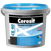 Смес Ceresit фугираща за плочки гъвкава 2 кг, въглен, CE 40 Aquastatic