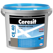 Смес Ceresit фугираща за плочки гъвкава 2 кг, циментово сива, CE 40 Aquastatic - product - 006 IVL3112