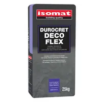 Декоративна мазилка Isomat за вътрешно и външно приложение  25 кг, сив, Durocret Deco Flex