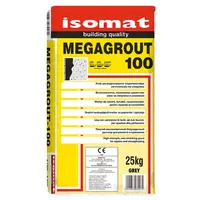 Смес Isomat за саниране на стоманобетонни конструкции за пукнатини 30-100 мм 25 кг, сива, Megagraut-100