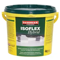 Течна хидроизолационна мембрана Isomat  за покриви и тераси 4 кг, бяла, Isoflex Hybrid