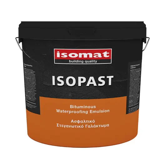 Битумен грунд Isomat на водна основа  5 кг, черен, Isopast