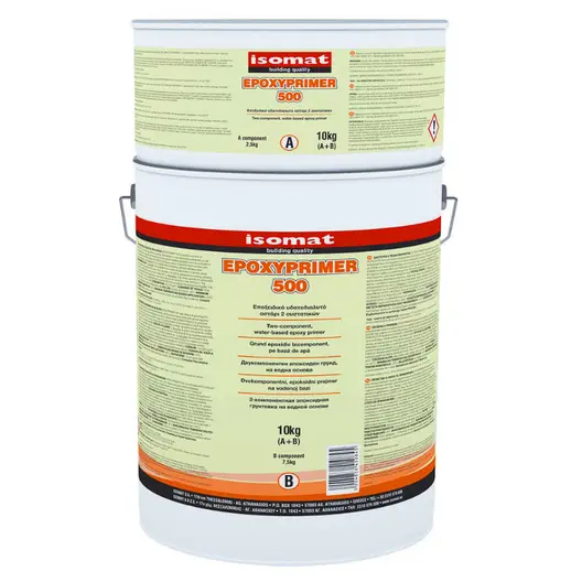 Грунд епоксиден Isomat за подови покрития  20 кг, бледожълт, Epoxyprimer 500