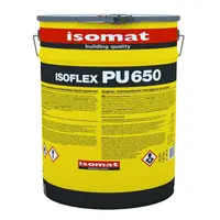 Течна хидроизолационна мембрана Isomat  за покриви и тераси 1 кг/м2, 5 кг, прозрачна, Isoflex-PU 650