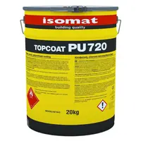 Течна хидроизолационна мембрана Isomat полиуретанова UV и трафик защитаваща  20 кг, сива, Topcoat-PU 720