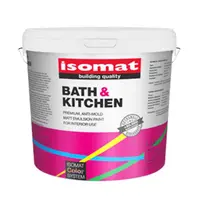 Латексова боя Isomat за влажни помещения  3 л, бяла, Bath & Kitchen