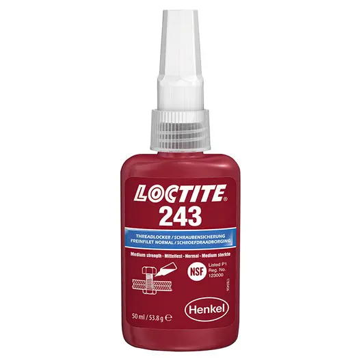 Лепило анаеробно Henkel за осигуряване на резби  50 мл, син, Loctite 243