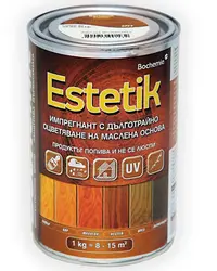 Препарат Bochemit за импрегниране за дърво 1 л, кестен, Estetik