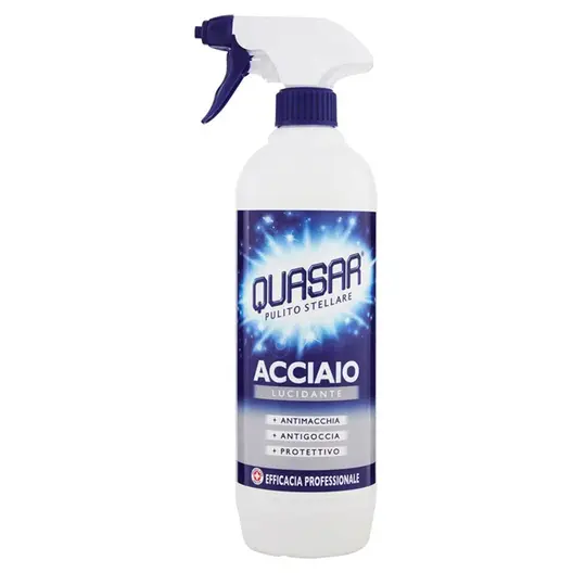 Препарат за почистване Quasar на метал спрей 0.65 л, Acciaio