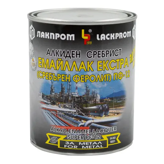 Емайллак Lackprom алкиден  0.7 л, черен, Extra PF-12