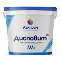Латексова боя Lackprom за влажни помещения  5 кг, бяла, Dispovit W