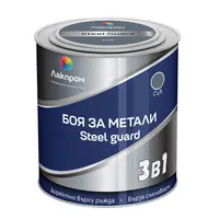 Боя за метал Lackprom 3 в 1 за защита и репаратурни цели  0.7 л, сива, Steel Guard