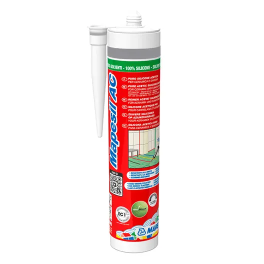 Санитарен силиконов уплътнител Mapei  310 мл, средно сив №112, Mapesil AC