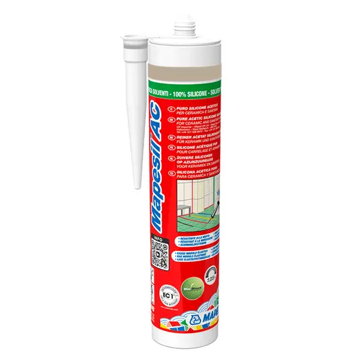 Санитарен силиконов уплътнител Mapei  310 мл, пясък №133, Mapesil AC
