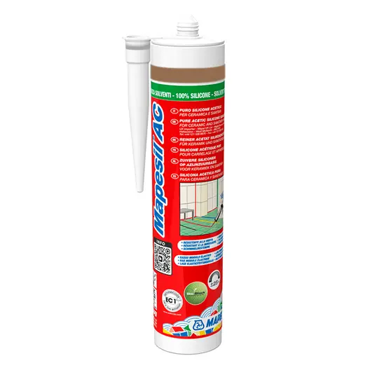 Санитарен силиконов уплътнител Mapei  310 мл, женско биле №152, Mapesil AC
