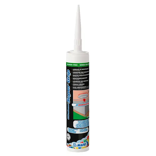 Лепило уплътнително Mapei акрилно за дървени фуги  310 мл, бял, Ultrabond Super Grip
