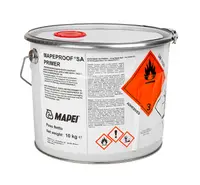 Грунд контактен без песъчинки Mapei за бои, замазки и мазилки дълбокопроникващ 10 кг, прозрачен, MapeProof SA Primer