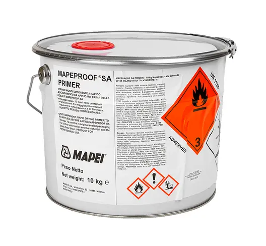 Грунд контактен без песъчинки Mapei за бои, замазки и мазилки дълбокопроникващ 10 кг, прозрачен, MapeProof SA Primer