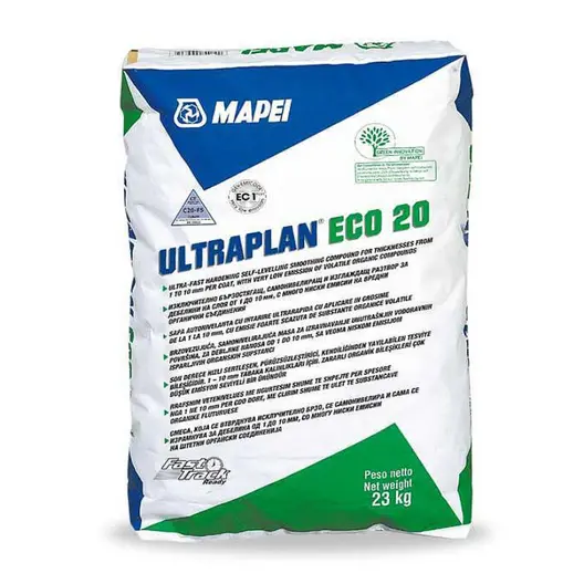 Саморазливна подова замазка Mapei за закрито  сива, 23 кг, Ultraplan Eco 20