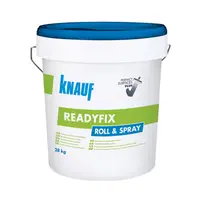 Шпакловка Knauf за гипсокартон готова, фина 28 кг, синьо-зелена, Readyfix Roll&Spray