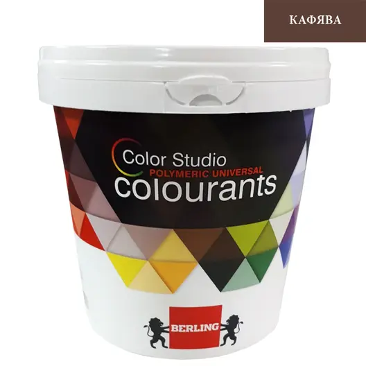 Боя пигментна Berling пастообразна за оцветяване  1 л, кафява, RAL 97546, Color Studio ST