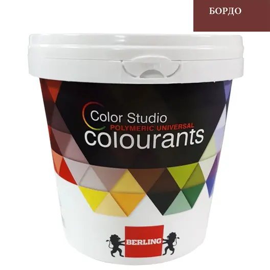 Боя пигментна Berling пастообразна за оцветяване  1 л, бордо, RAL 93425, Color Studio HS