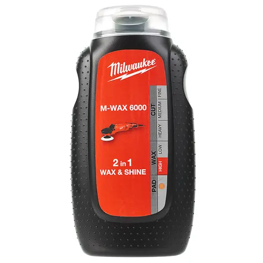 Полирпаста абразивна Milwaukee за лакове и бои фина  0.250 л, M-Wax 6000