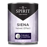 Латексова боя Orgahim латексова цветна  1 л, бяла кадифен ефект, Spirit Effect Siena