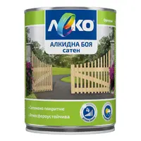 Алкидна боя Orgahim за дърво и метал  сатен, 0.65 л, бяла, Leko