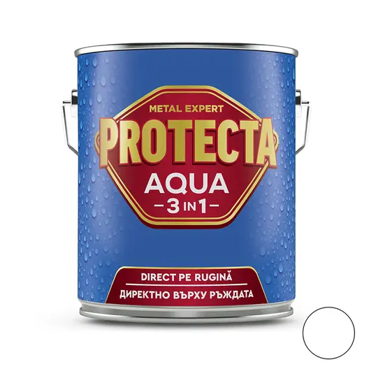 Акрилна боя Orgahim 3 в 1 на водна основа  2.5 л, бяла, RAL 9010, Protecta 3in1 Aqua