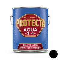 Акрилна боя Orgahim 3 в 1 на водна основа  2.5 л, черна, RAL 9004, Protecta 3in1 Aqua