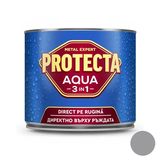 Акрилна боя Orgahim 3 в 1 на водна основа  0.5 л, сива, RAL 7004, Protecta 3in1 Aqua