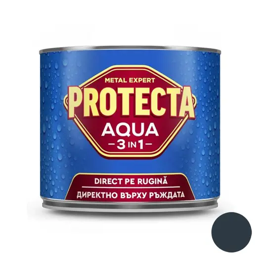 Акрилна боя Orgahim 3 в 1 на водна основа  0.5 л, синьо-сива, RAL 5008, Protecta 3in1 Aqua