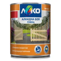 Алкидна боя Orgahim за дърво и метал  гланц, 0.65 л, светла слонова кост, RAL 1015, Leko