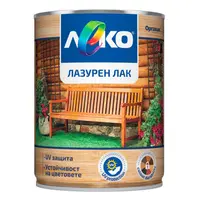 Лак алкиден Orgahim лазурен  0.65 л, махагон, Leko Lazuren