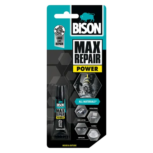 Лепило универсално Bison монтажно  8 г, прозрачно, Max Repair