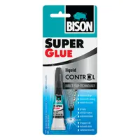 Лепило универсално Bison цианкрилатно секундно  3 г, Super Glue Control