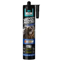 Лепило универсално Bison монтажно  435 г, прозрачно, Grizzly Montage Extreme