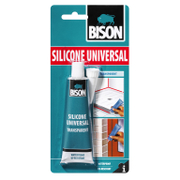 Силикон лепило Bison уплътнително универсално  60 мл, бяло, Silicone Universal - product - 006 PRK 129