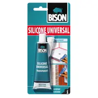 Силикон лепило Bison уплътнително универсално  60 мл, бяло, Silicone Universal