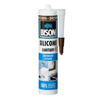 Санитарен силикон Bison уплътнител  280 мл, кафяв, Silicone Sanitary