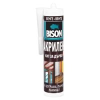 Лепило уплътнително Bison акрилно за дървени фуги  300 мл, венге, Wood Sealant