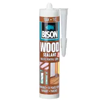 Лепило уплътнително Bison акрилно за дървени фуги  300 мл, тик, Wood Sealant