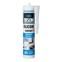 Санитарен силиконов уплътнител Bison  280 мл, черен, Sanitary