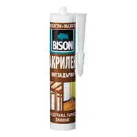 Лепило уплътнително Bison акрилно за дървени фуги  300 мл, махагон, Wood Sealant