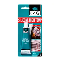 Силикон лепило Bison уплътнително термо- и маслоустойчиво  60 мл, червено, High Temp
