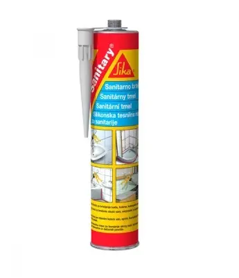 Санитарен силиконов уплътнител Sika  300 мл, бял, Sikasil Sanitary